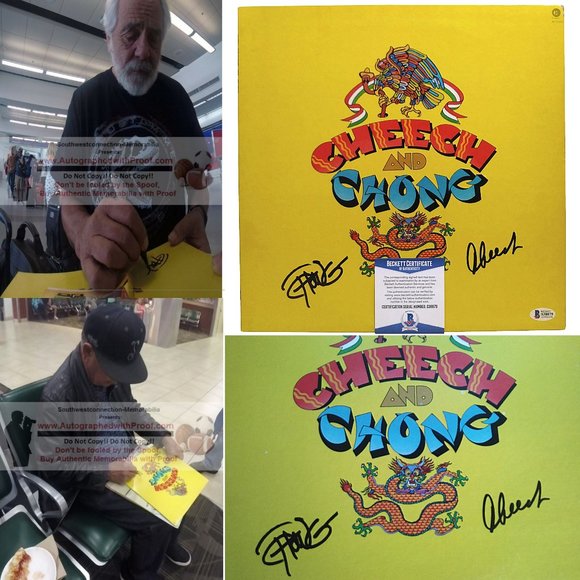 Cheech and Chong Signed Vinyl Record Album Cover